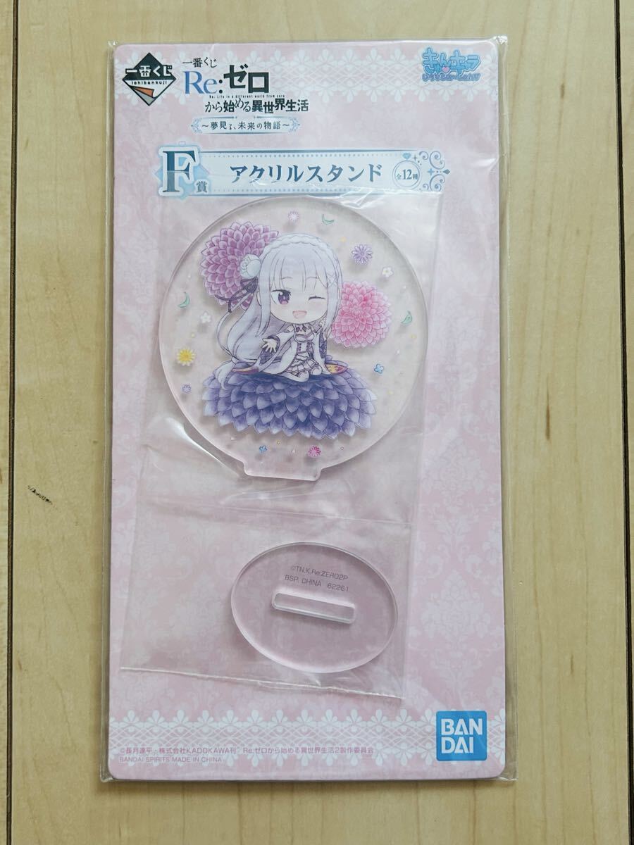 未使用 Re:ゼロから始める異世界生活 エミリア アクリルスタンド 一番くじ拍卖