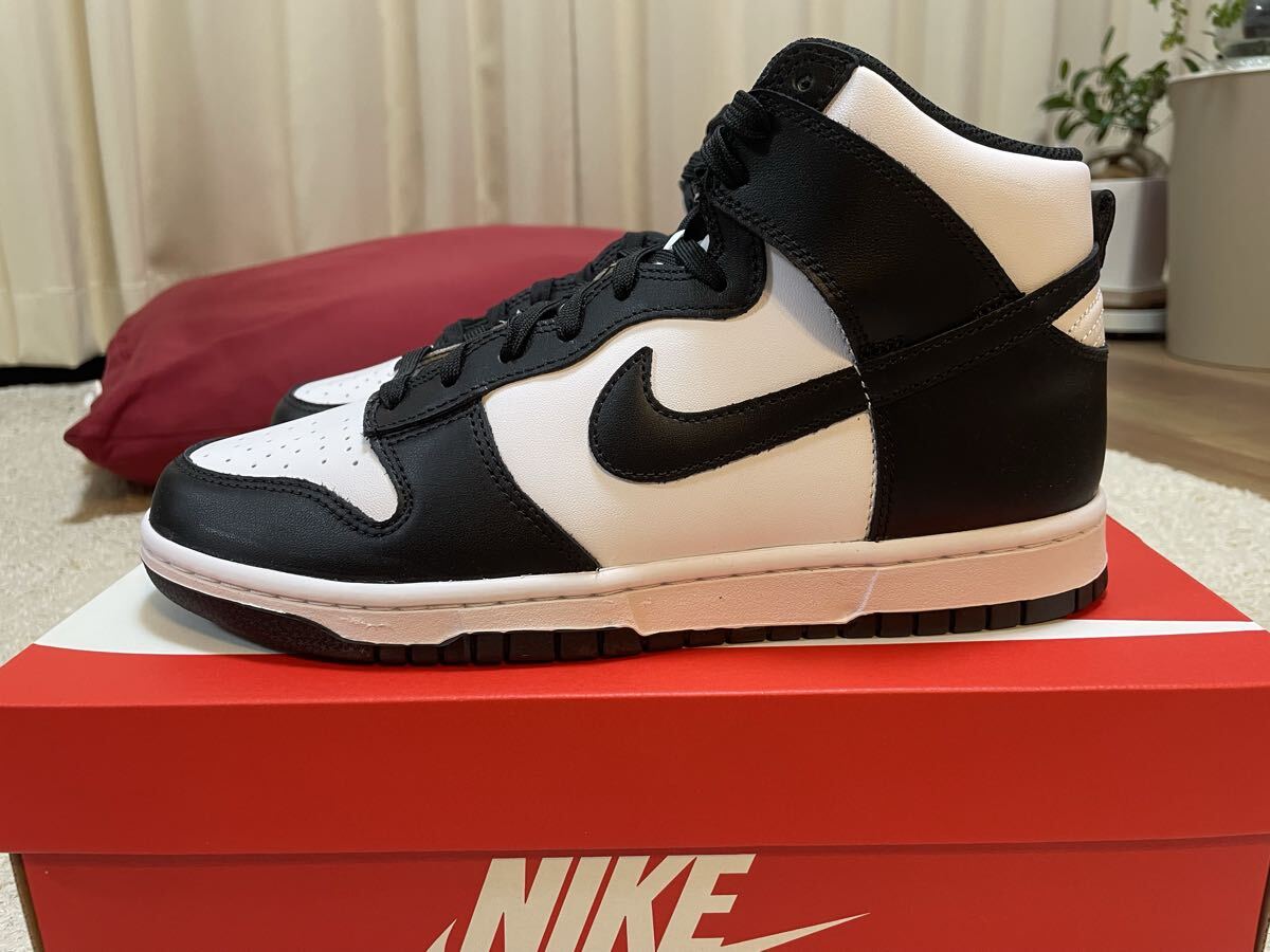 新品未使用 NIKE DUNK HI RETRO Black White ナイキ ダンク ハイ ブラック ホワイト 黒 白 0 1 2 3 4 5 6 7 8 9拍卖