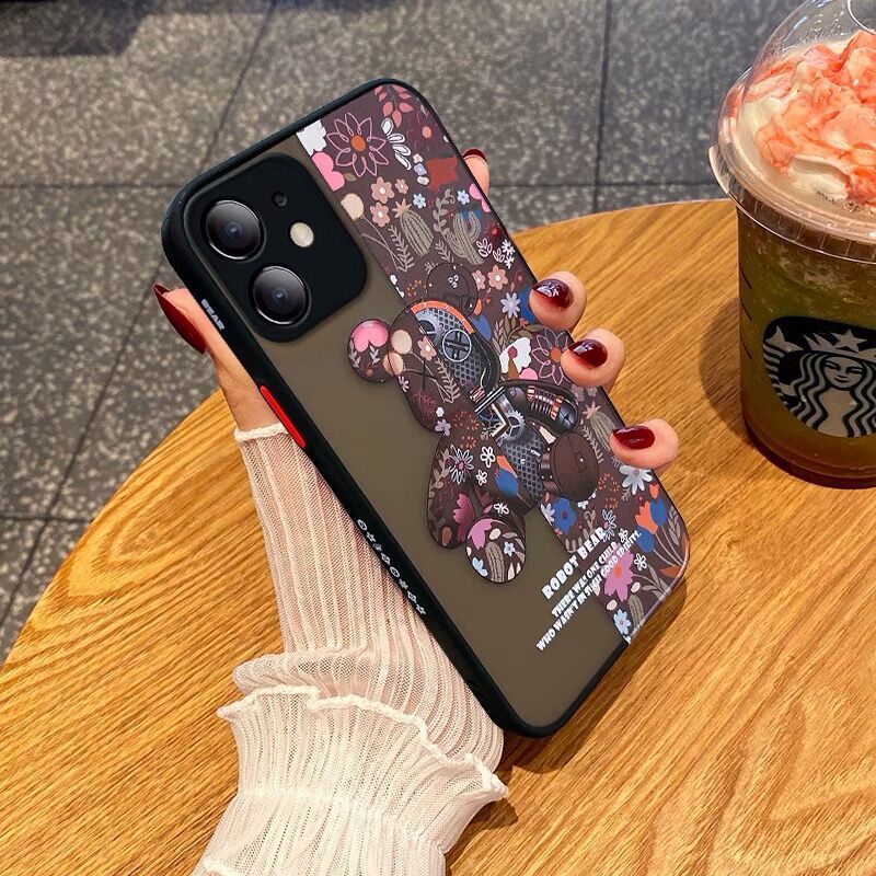 iPhone11ケース 韓国 キャラクター かわいい おしゃれ 3色 耐衝撃 iPhone 11 12 13 14 Pro max mini Plus ケース カバー拍卖