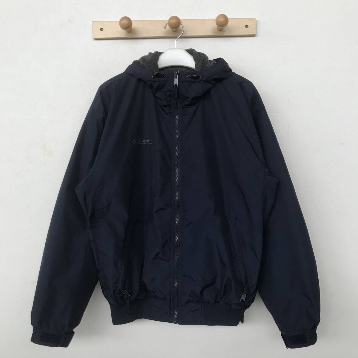 Columbia Sportswear HM5030 コロンビア メンズ 起毛裏地 ナイロンフルジップパーカー 美品 size M/XL拍卖