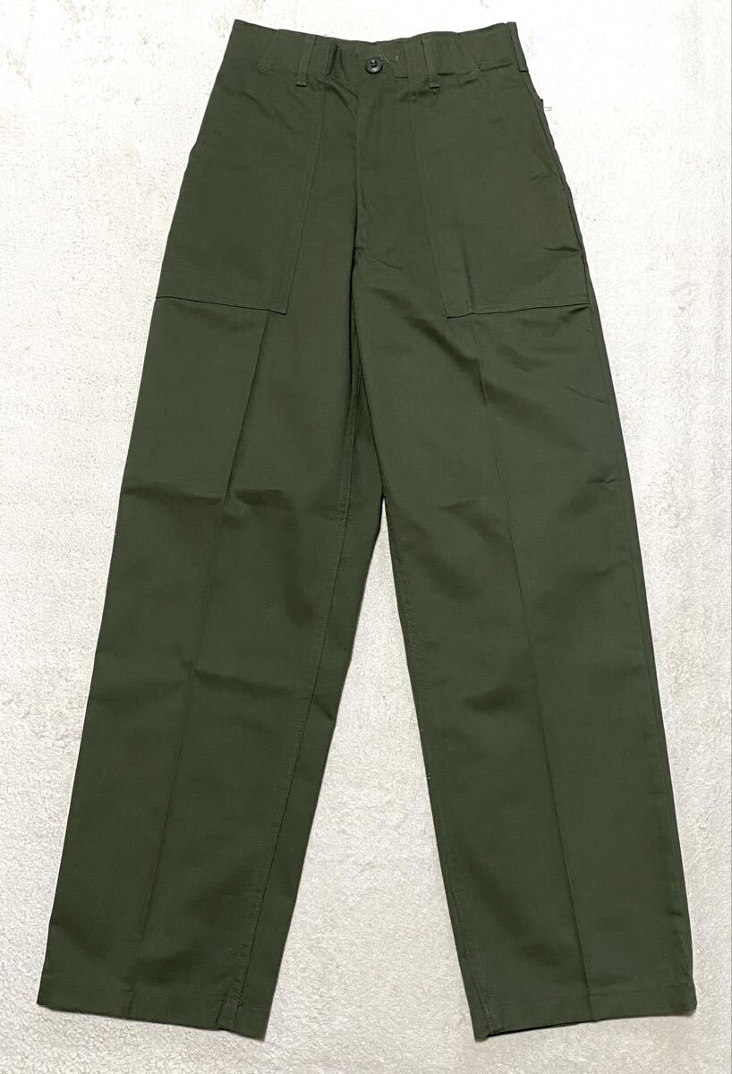 70's 米軍 実物 デッドストック OG-507 W26 ベイカーパンツ ファティーグパンツ L29 レディース拍卖