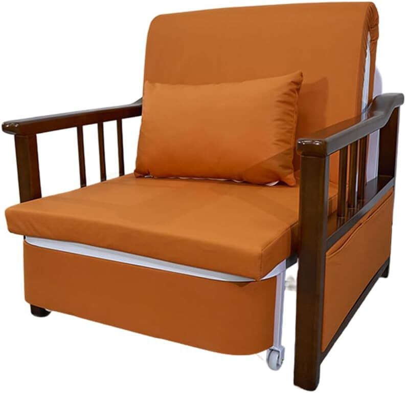 ソファベッド Sサイズ 組み立て式 1人掛け ソファーベッド1人掛け ソファベッドベルト収納ボックス 多機能ソファベッド拍卖