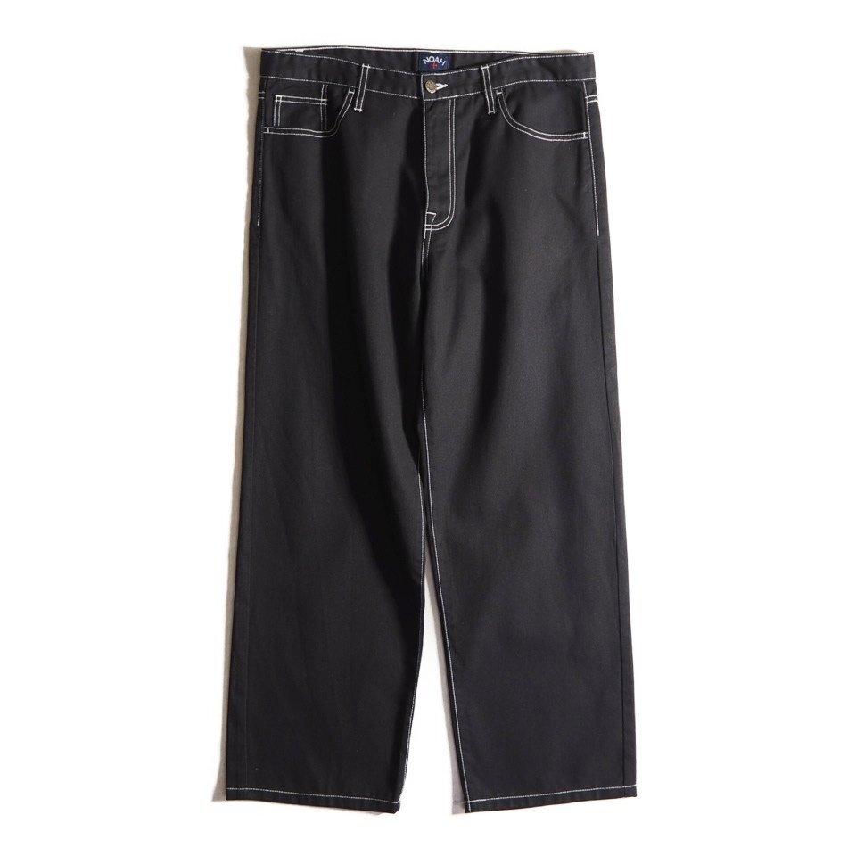 P4474f36 ■NOAH ノア■ コットン テーパード ワークパンツ ブラック 34 / ワイドパンツ ジーンズ 黒 春夏拍卖