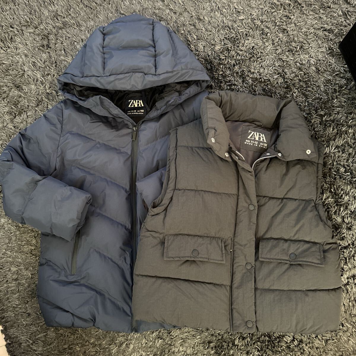 値下げ ZARA ザラ アウター 152cm キッズ USED ジャンパー ベスト 美品 サイズ 150 メンズ拍卖