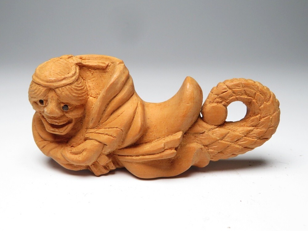 【11482】明治期 堤物 木製 妖怪 置物(初品・買取品)拍卖