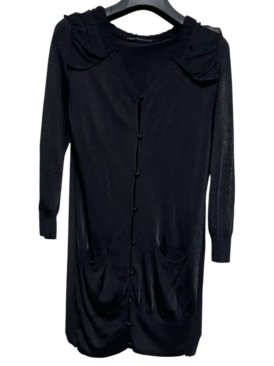 美品 イタリア製 ERMANNO SCERVINO ロングカーディガン シルク拍卖