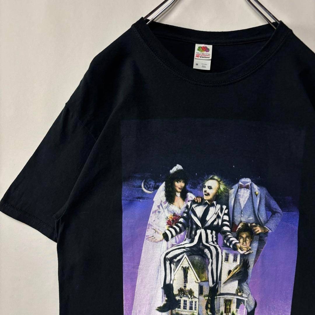 ビートルジュース ムービーTシャツ ティム・バートン ブラック 映画 古着拍卖