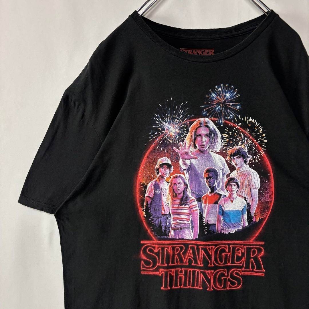 ストレンジャーシングス Tシャツ シーズン3 ブラック XLサイズ SF 古着拍卖