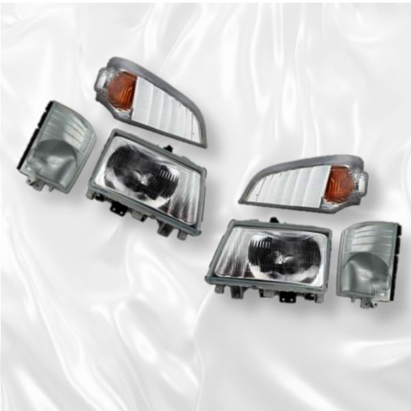 三菱ふそう ジェネレーション キャンター ヘッドライト ウィンカーレンズ コーナーレンズ 6点 交換タイプ 2t オプションパーツ 部品 新品拍卖