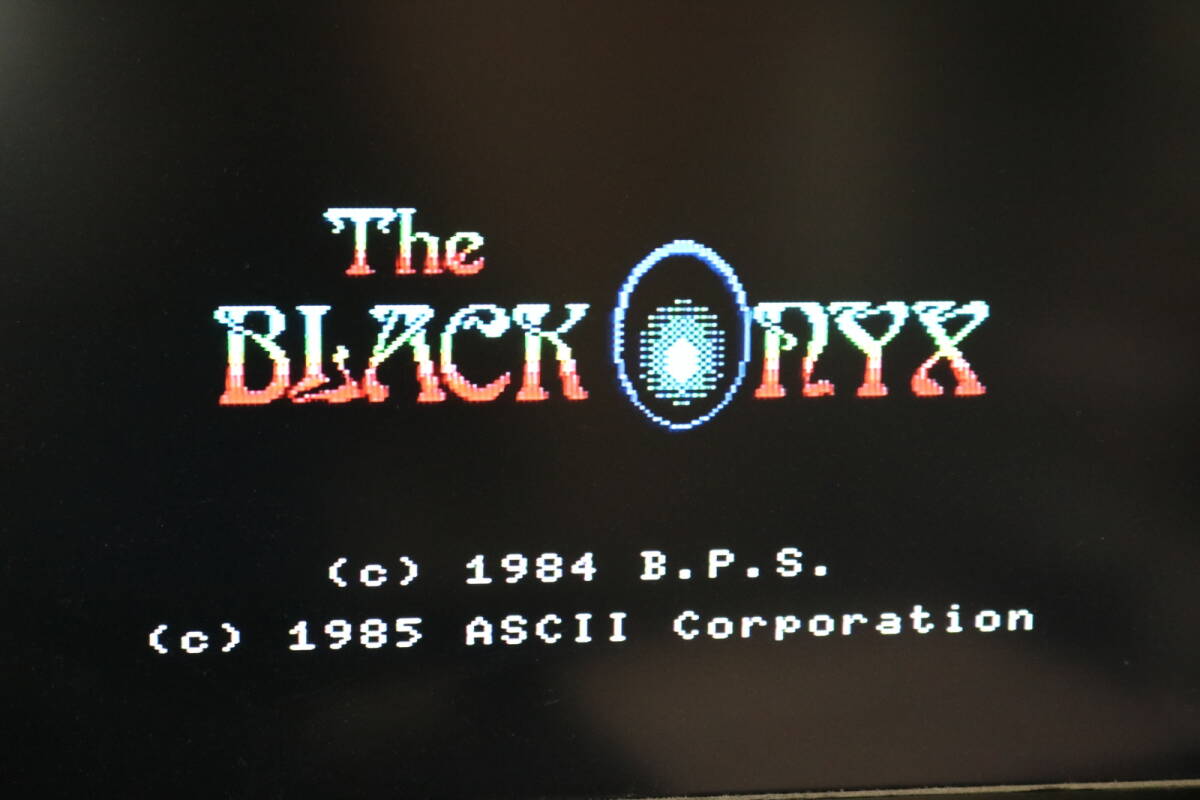 MSX ザ・ブラックオニキス The BLACK ONYX アスキー ASCII レトロゲーム カートリッジ ROMソフト 拍卖