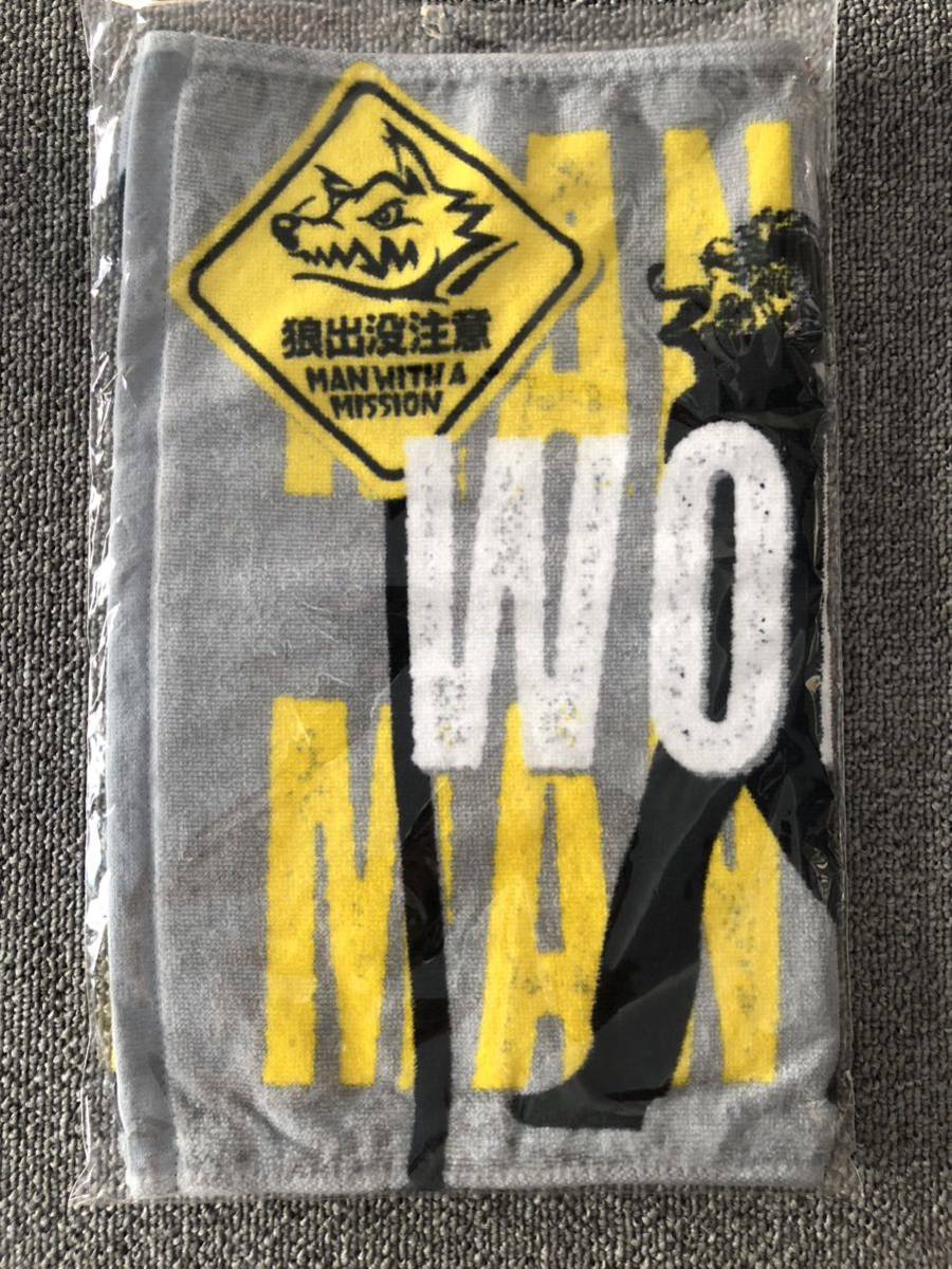 MAN WITH A MISSION マンウィズ グッズ W.O.Pツアータオル マンウィズアミッション TOUR マフラータオル グレー拍卖