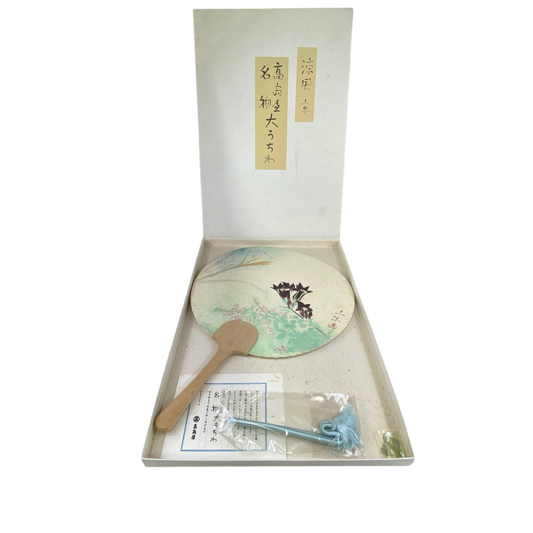 松坂屋名物 大うちわ 昭和56年 夏 奥村土牛筆 涼風 cc581拍卖