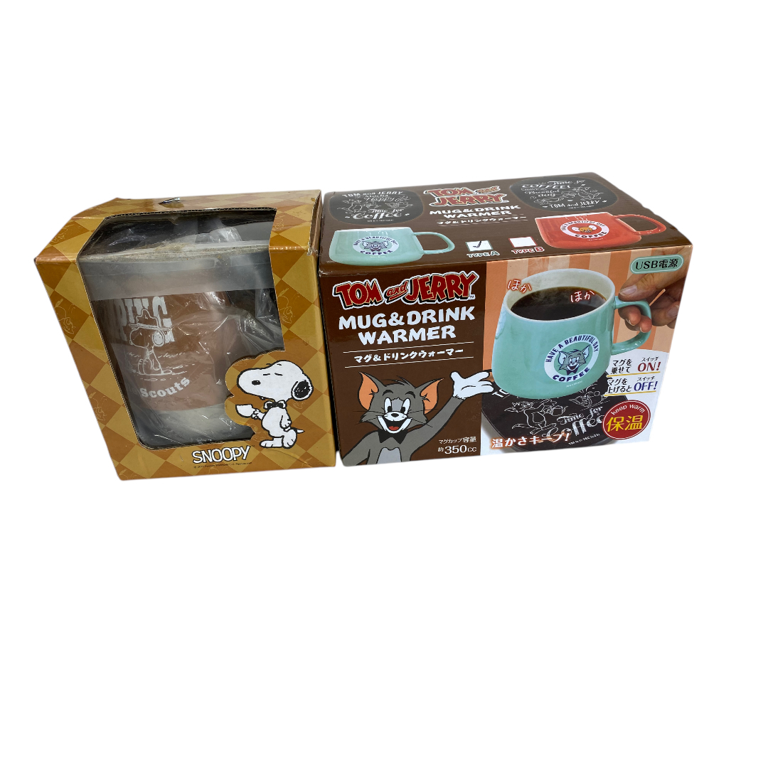 スヌーピー&トムとジェリー マグ&ドリンクウォーマーセット cc654拍卖