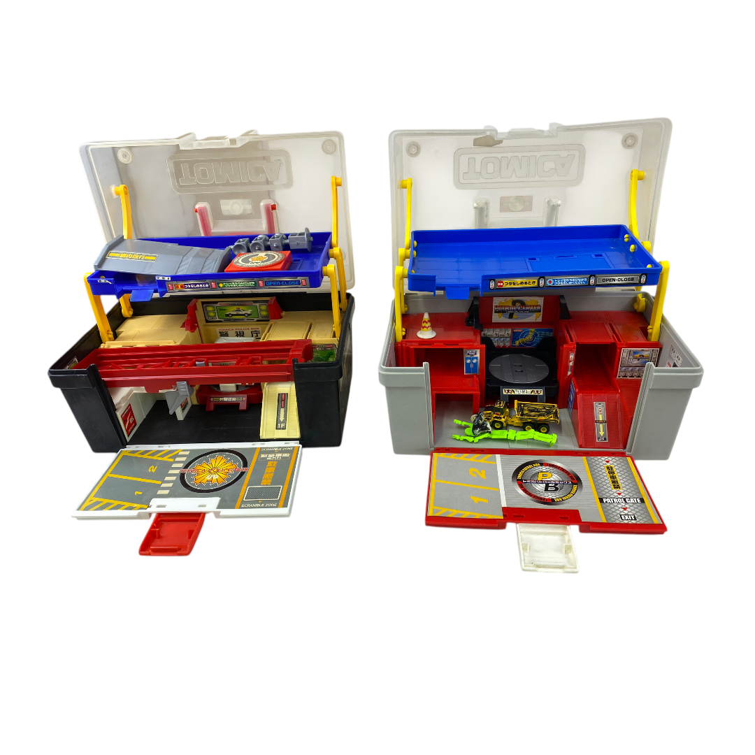 トミカポリスボックス、パトロールボックス 収納2個セットジャンク cc666拍卖