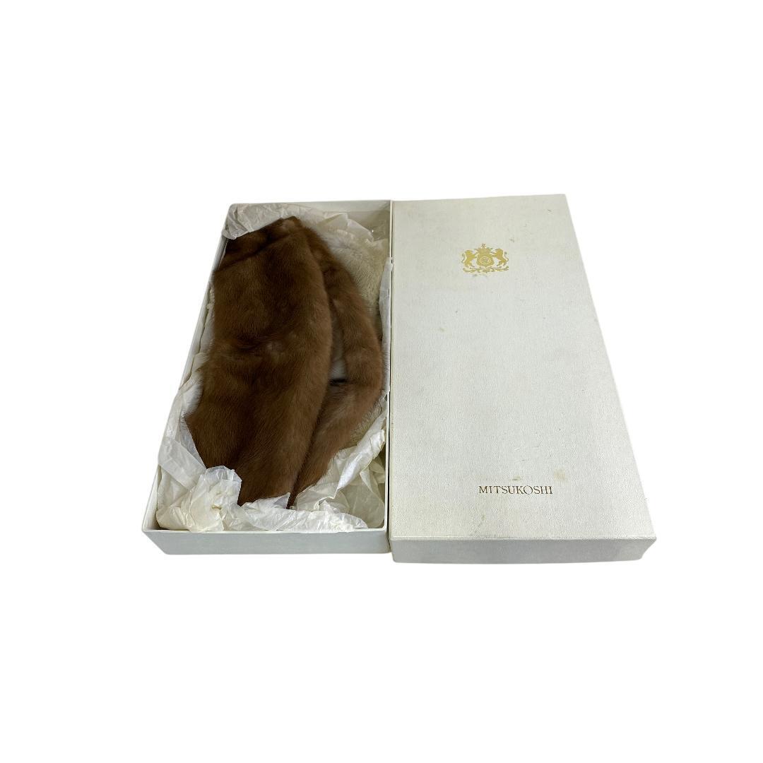 MITSUKOSHI リアルファー ミンク ストール・ショール cc657拍卖