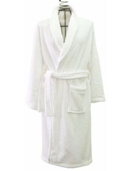 【送料込み】ホイップタッチ バスローブ(ホワイト) 120センチ拍卖