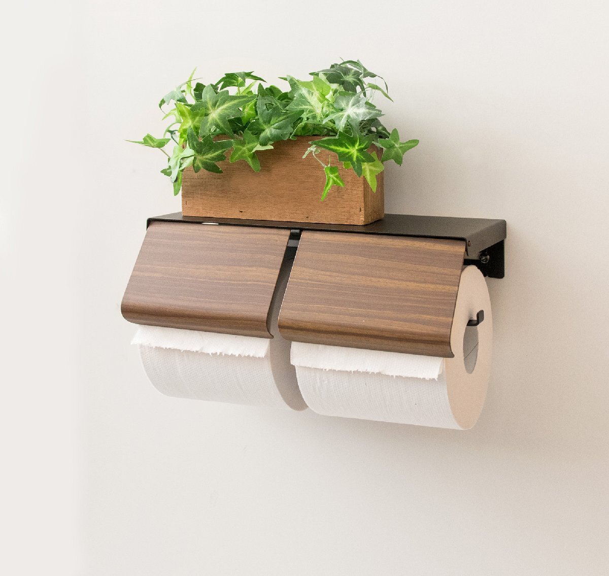 トイレットペーパーホルダー ダブル ティール ブラウン トイレットペーパーカバー拍卖