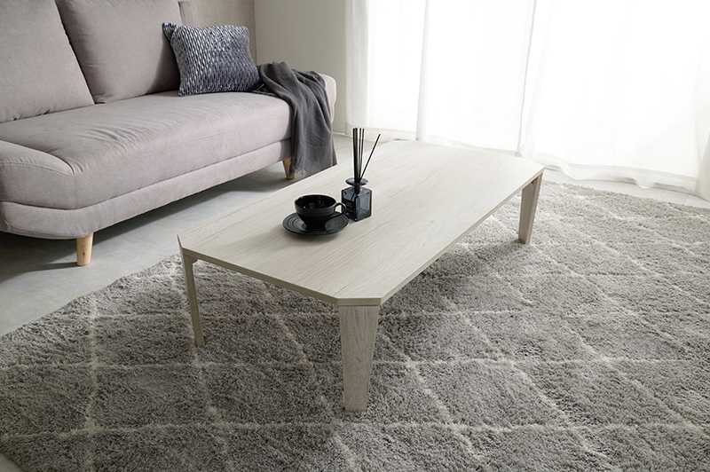 折りたたみテーブル ローテーブル ホワイト色 幅120cm 奥行60cm拍卖