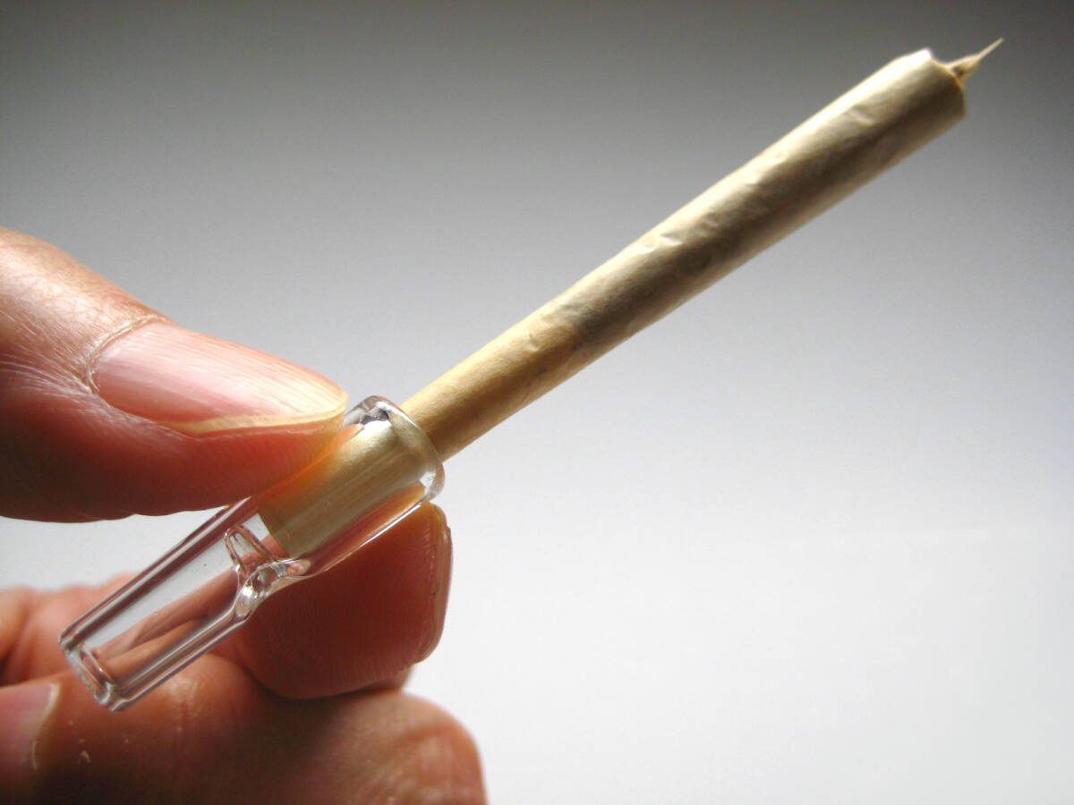 GLASS TIPS◆手巻タバコ/ジョイント用ガラスTIPSパイレックス/クラッチ/ローチ/フィルター太巻きJOINTストーナーstoner420WEED梵ボングBONG拍卖