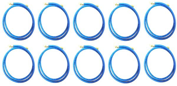 お買い得10本セット【本州・四国・九州 送料無料】 チャージングホース 5/16 Fメス(ムシ押付)×5/16 Fメス 青 150cm拍卖