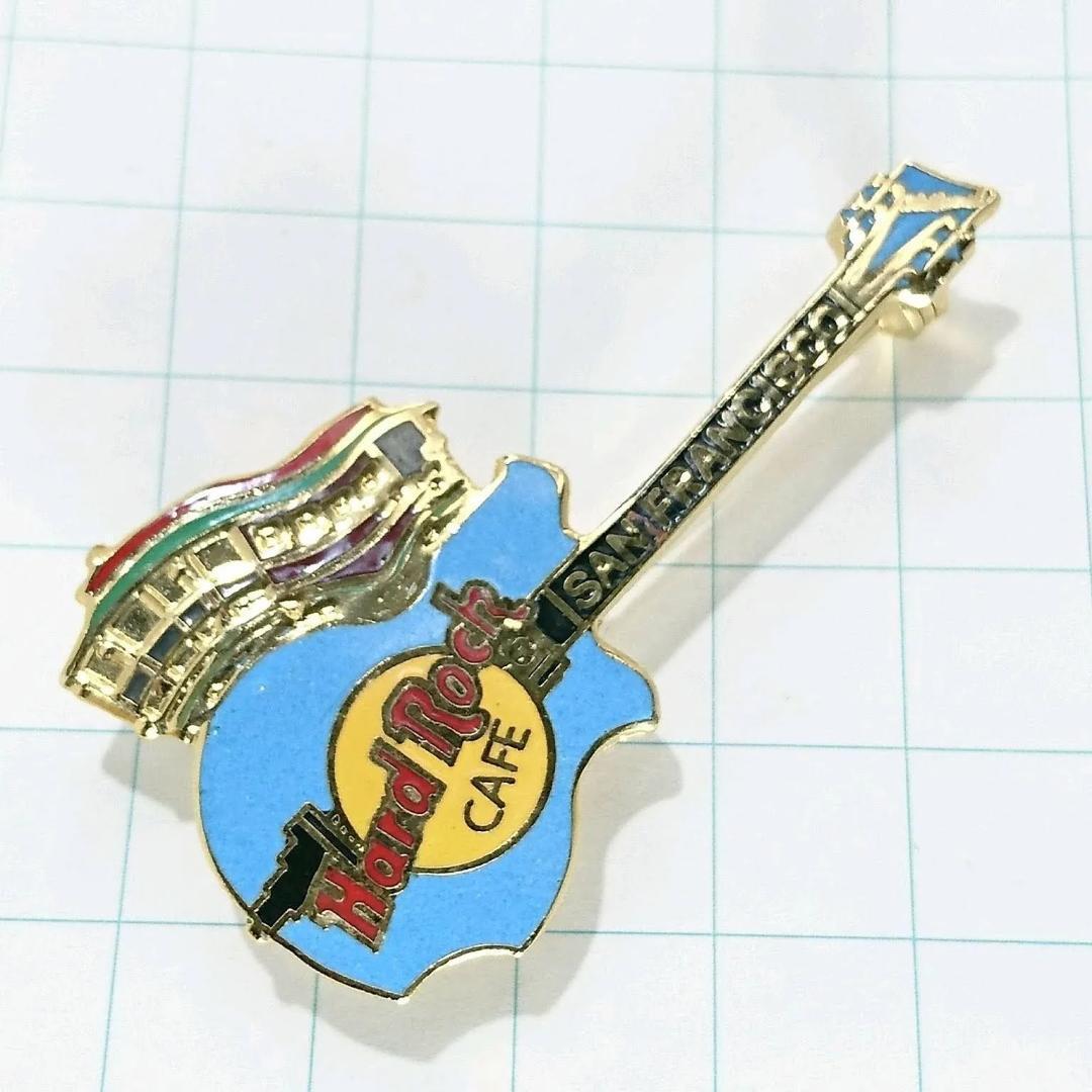 送料無料))Hard Rock Cafe サンフランシスコケーブルカー ギター ハードロックカフェ ピンバッジ A16715拍卖