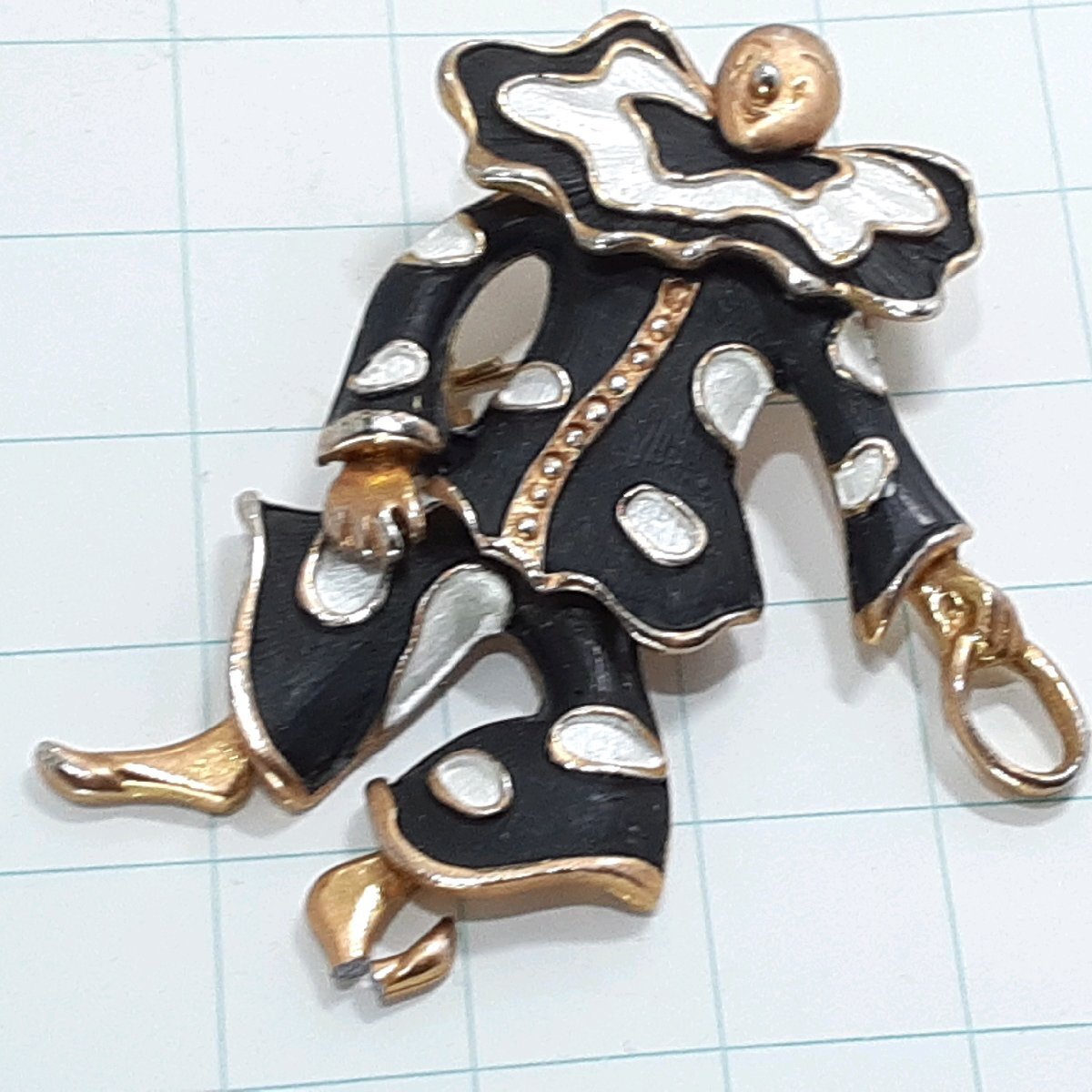 送料無料)ビンテージ☆ピエロ☆アンティーク ブローチ A31613拍卖