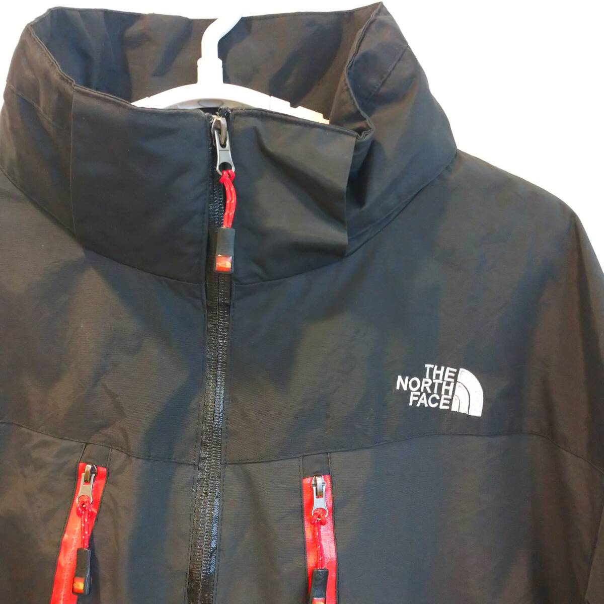 中古 アメリカ古着 THE NORTH FACE ノースフェイス ナイロンジャケット メンズ XL LL 2L 黒 ブラック カジュアル アウトドア用品 送料無料拍卖