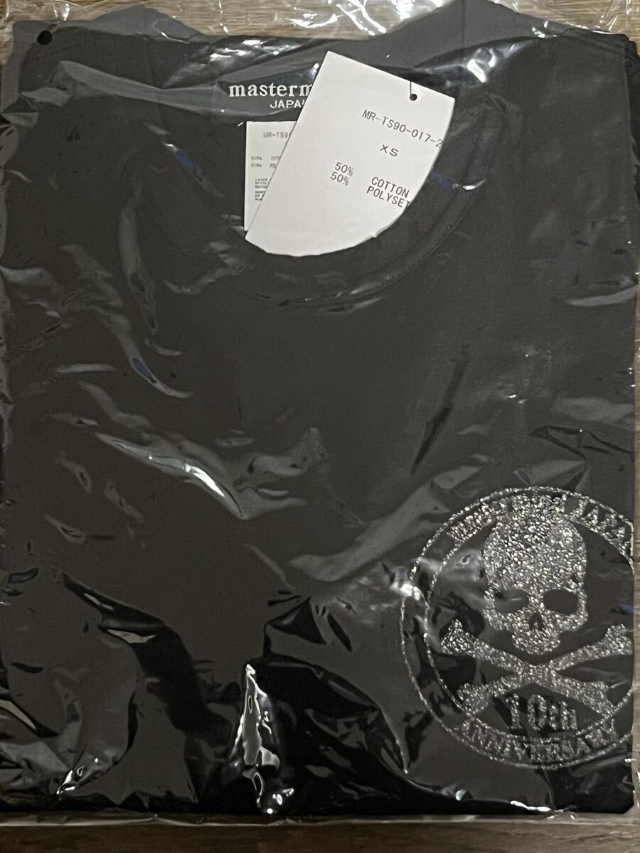 mastermind JAPAN 10th グラスビーズ Tシャツ 定価35,000円 マスターマインド ジャパン ブラック 黒 カットソー スカル tee拍卖