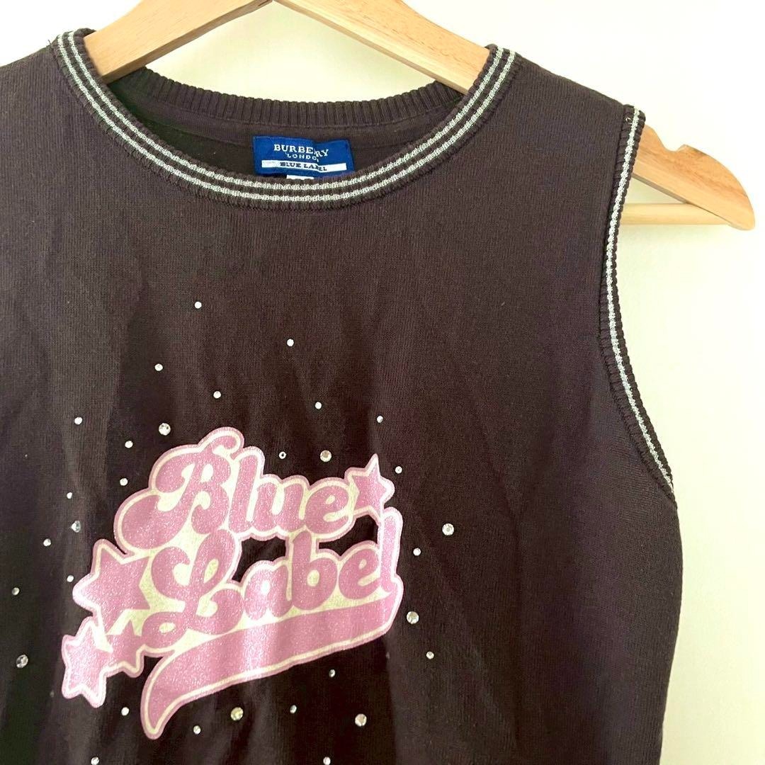 Y2Kバーバリーブルーレーベル ノースリーブ タンクトップ拍卖
