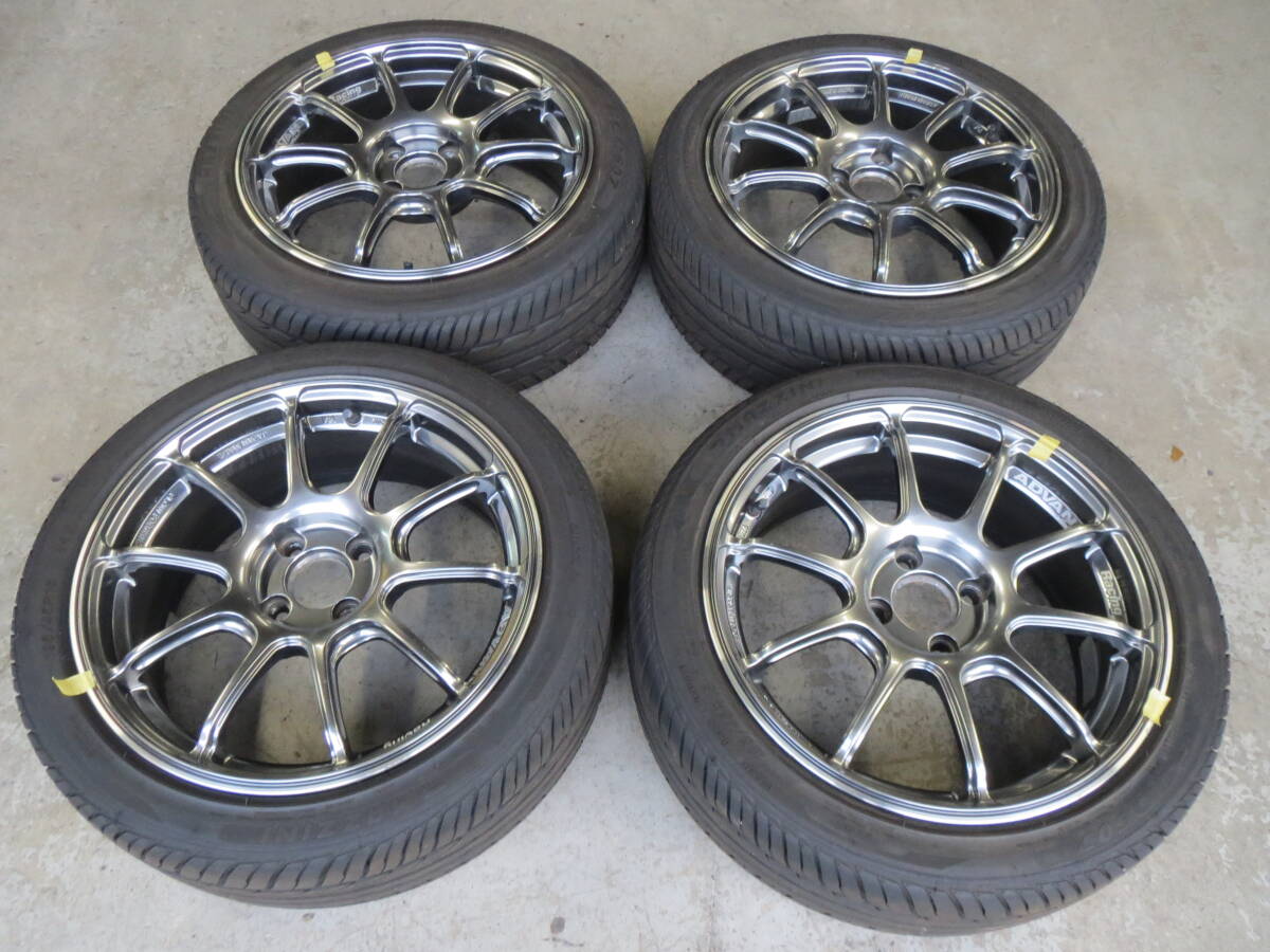 アドバン レーシング RZⅡ タイヤホイール 16インチ 4本セット 195/45R16 6.5J PCD98 ET35 アバルト ABARTH ADVAN 500 595 695拍卖