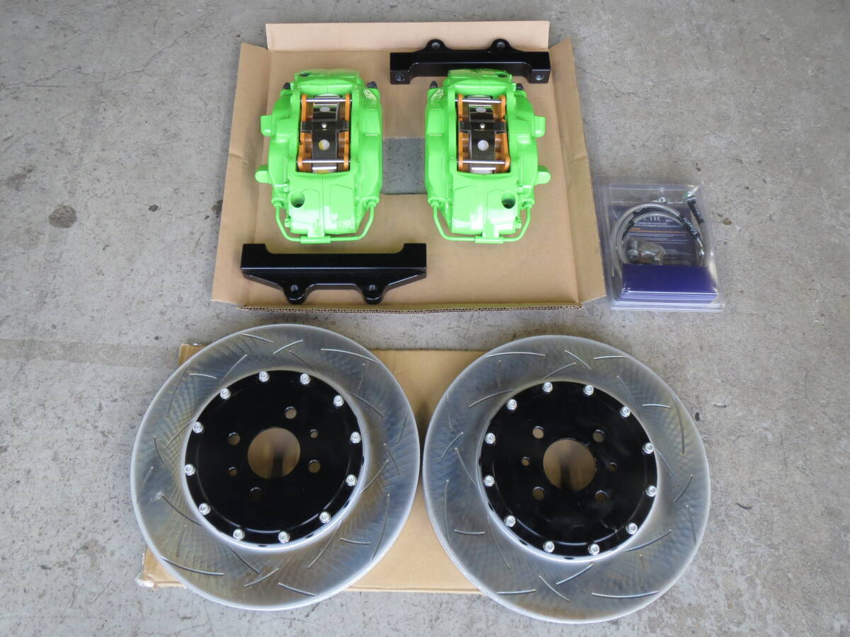 FIAT Abarth 500 595 695 フロント ビッグ ブレーキ 4pot 330mm 17インチ 左右フルセット アバルト キャリパー ローター ホース拍卖