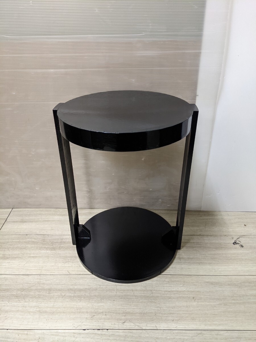 漆塗丸卓茶道 茶道具 おしゃれ 茶器 まるじょく 棚 お茶 抹茶 収納 拍卖