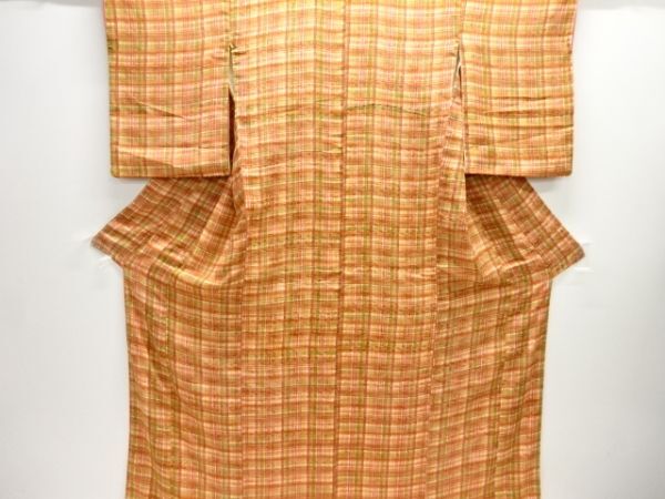 ys7488736; 紋錦紗格子模様着物【大正ロマン】【着】拍卖