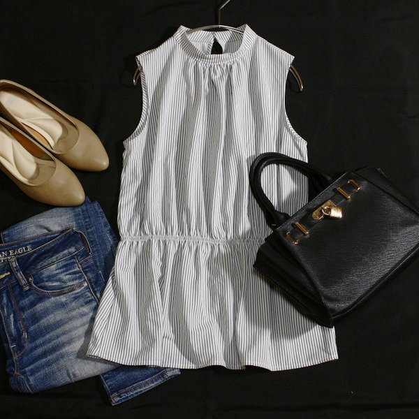 美品 ユナイテッドアローズ GREEN LABEL RELAXING ウエストゴム さらっと生地 カットソー F 春 夏 25E07拍卖