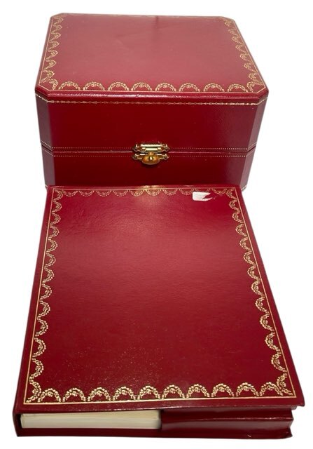 カルティエ ケース 時計用 空き箱 空箱 ボックス BOX 説明書 付属品 レッド 赤 Cartier 時計用ケース 箱 【中古】拍卖
