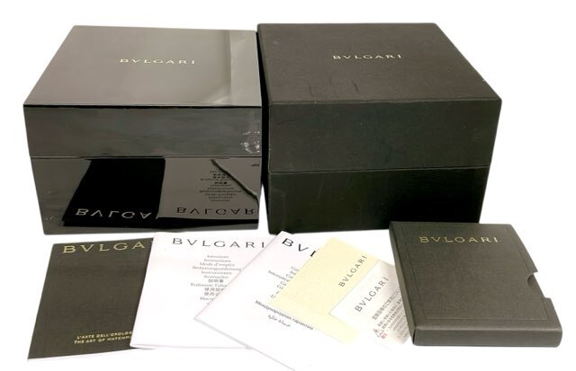 ブルガリ ケース 箱 新しめ 時計用 付属品のみ BOX ボックス 冊子類 空箱 時計ケース BVLGARI 化粧箱 【中古】拍卖