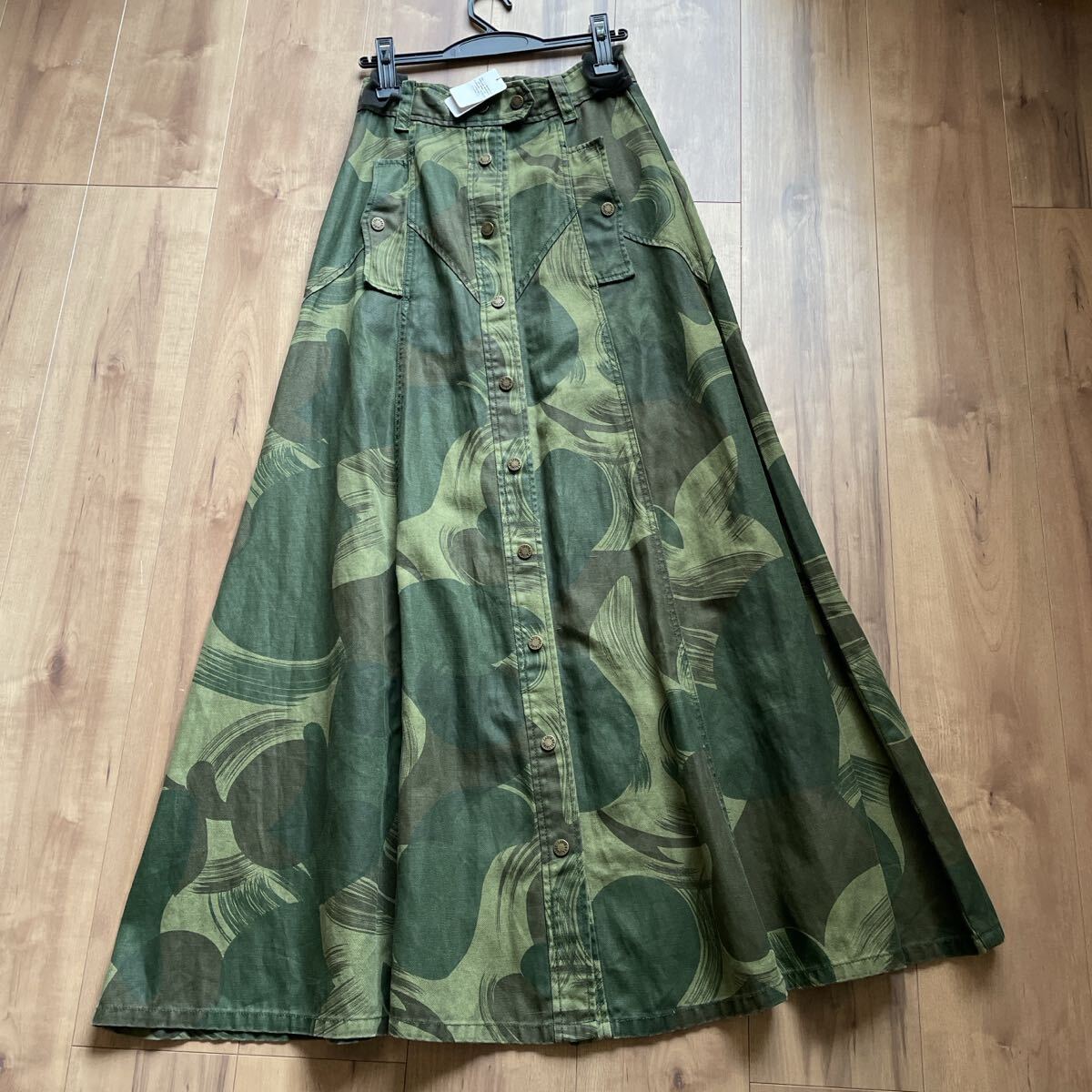 試着程度 Zadig&Voltaire ロングスカート 迷彩拍卖