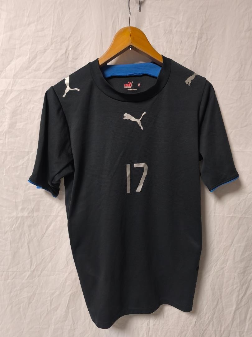 PUMA サッカーゲームシャツ Tシャツ ドライ 半袖 ブラック メンズ S拍卖