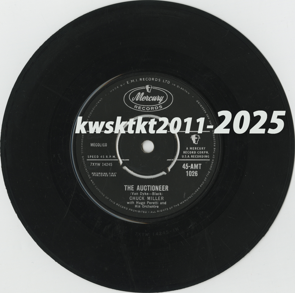 45-AMT-1026★Chuck Miller with Hugo Peretti & his Orchestra The Auctioneer/Baby Doll拍卖
