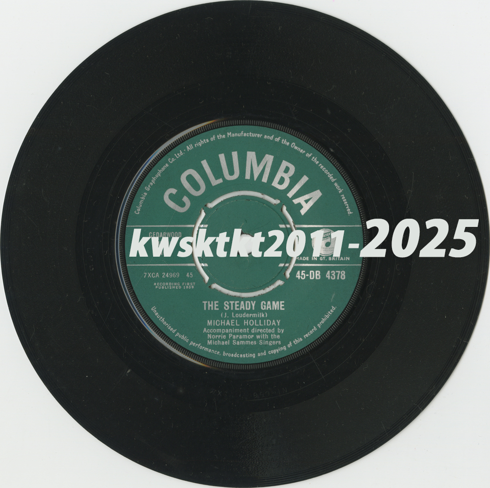 45-DB-4378★Michael Holliday (acc. dir. by Norrie Paramor with The Michael Sammes Singers) The Steady Game/Starry Eyed拍卖