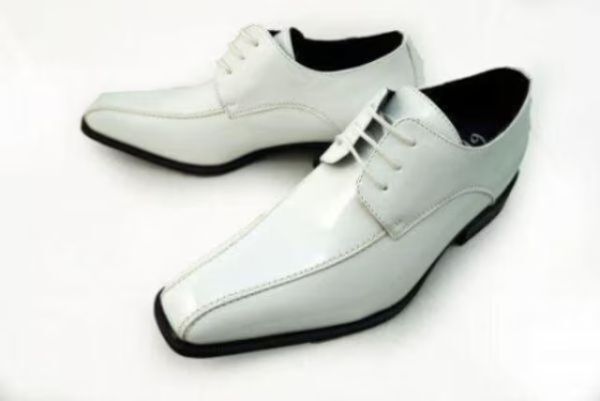 1円~L545新品cloud9スワールトゥ/シークレットシューズ24㌢白♂拍卖