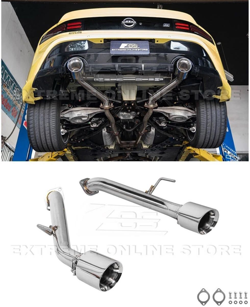 ★EXTREME★ 日産 フェアレディZ Z34 マフラー 中間 パイプ リアピース ストレート キャタライザー エアロ カスタム パーツ RZ34 3.0 S ST拍卖