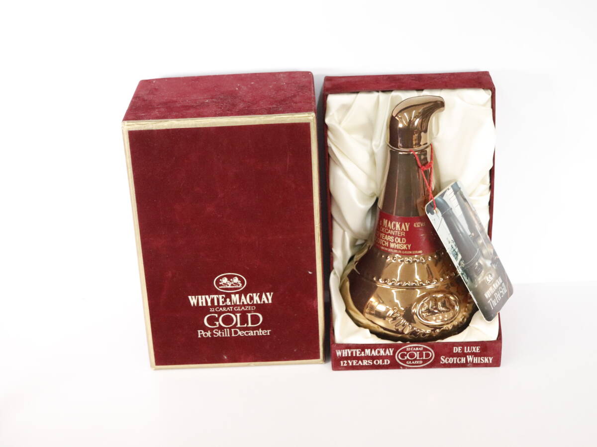 【即決】【未開栓】 ホワイト&マッカイ 12年 ポットスチル型陶器ボトル  1000ml 43% 箱付拍卖