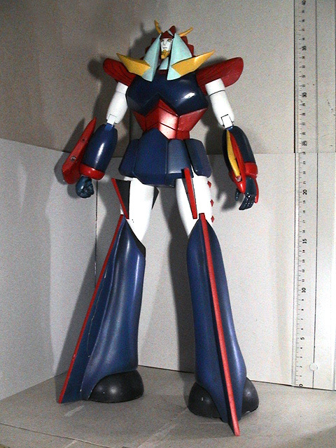 謎のフルスクラッチ作品 約40cmサイズ 勇者ライディーン マッスルボディ 巨大な完成品<中古並品>ポピー バンダイ 超合金拍卖