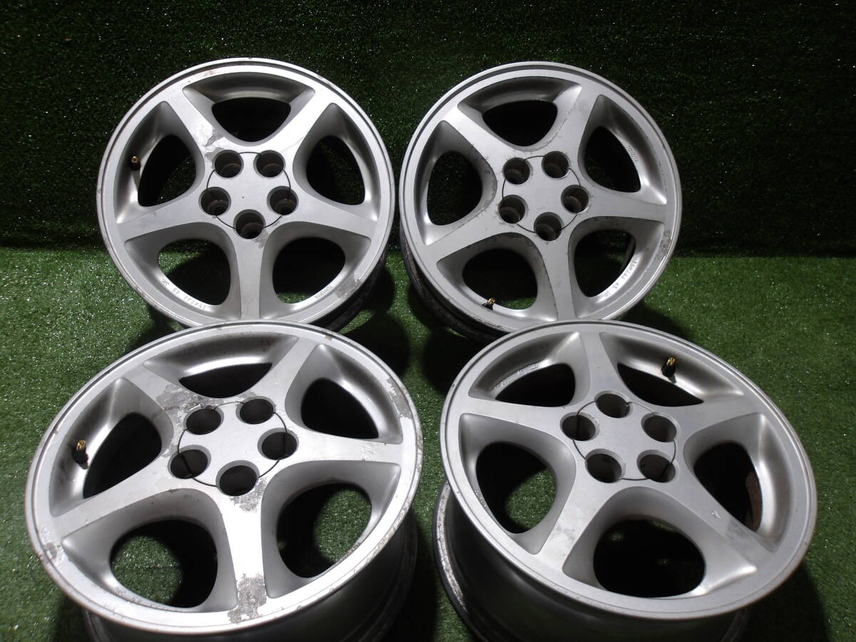 ☆ ホイール トヨタ 純正 15×7JJ +45 PCD100 5H シルバー 4本 セリカ ☆拍卖