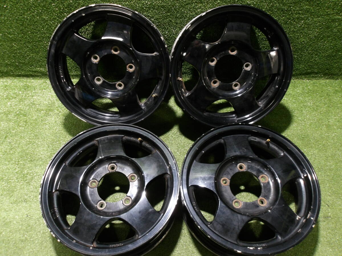 ☆ ホイール スズキ ENKEI 16×5.5JJ +22 PCD139.7 5H ブラック ジムニー 4本 ☆拍卖