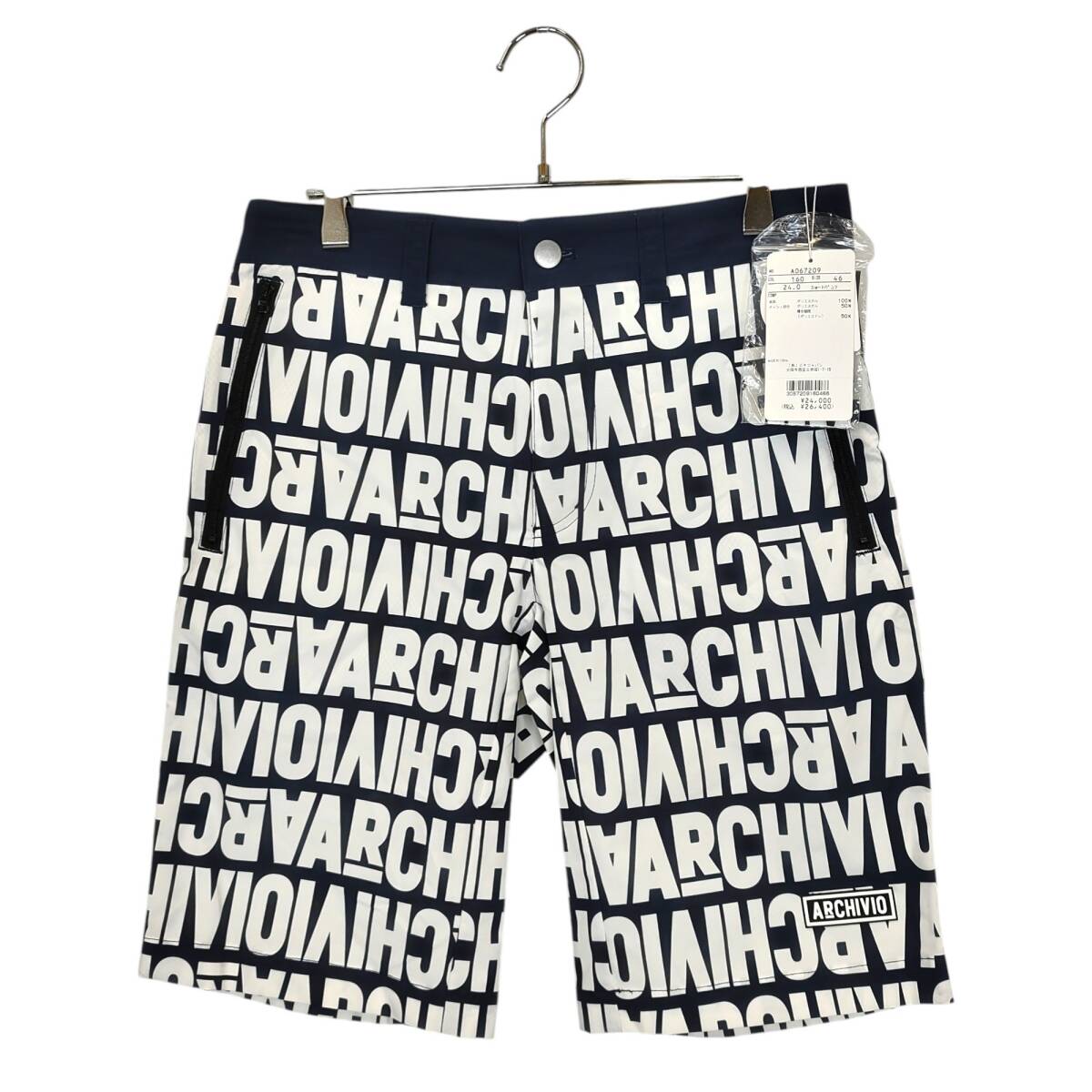 Archivio アルチビオ 総柄 ショート パンツ A067209 46 ネイビー/ホワイト拍卖
