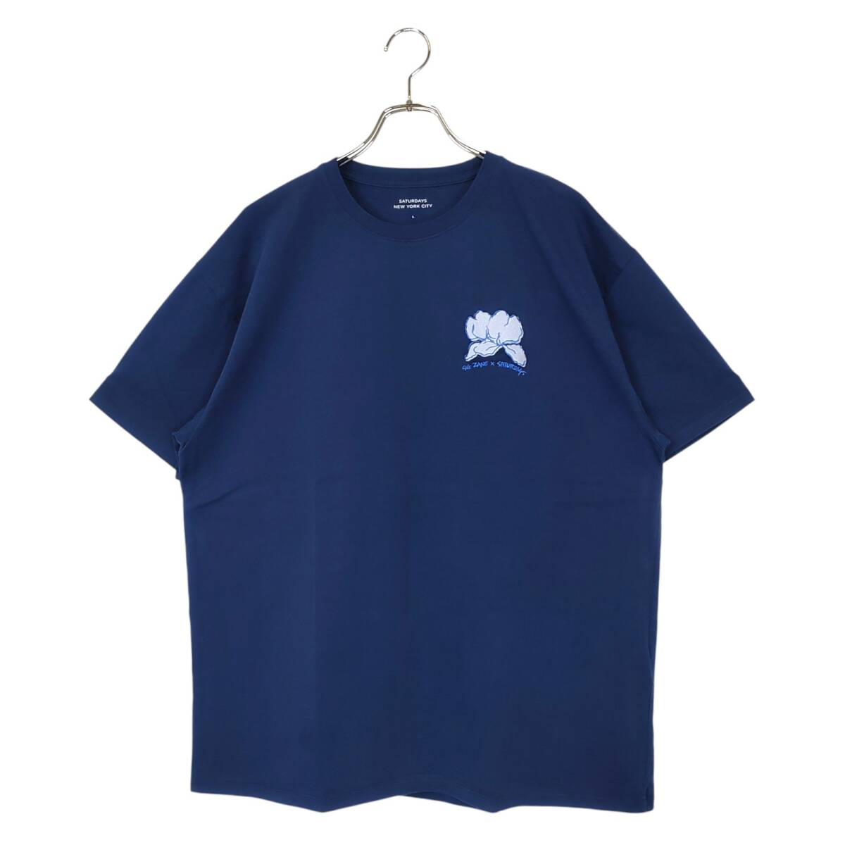 SATURDAYS NEW YORK CITY サタデーズ ニューヨークシティ ×Sig Zane Sz Snyc Relaxed Fit SS Tee 半袖 Tシャツ BBM-13370 L ネイビー拍卖