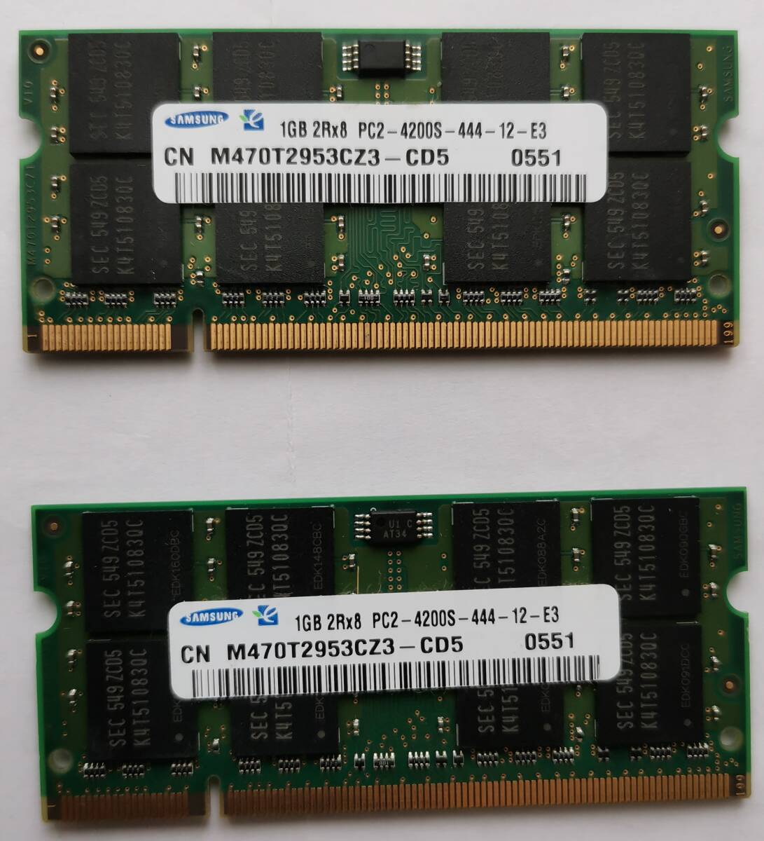 SAMSUNG1GB PC2-4200 PC用メモリ 中古(2025081001)拍卖