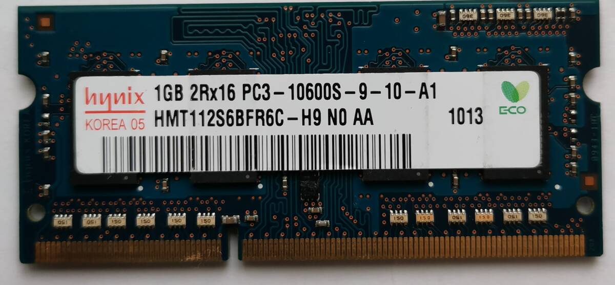 Hynix PC3-10600S 1GBメモリ 中古 (2025081005)拍卖